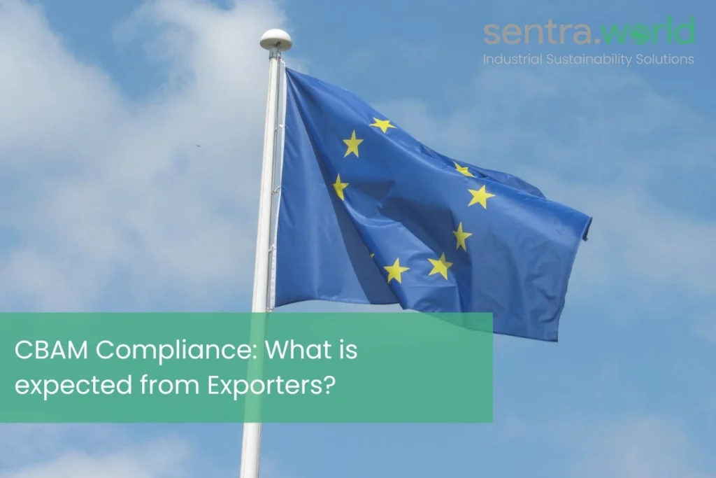 EU flag representing CBAM-compliance regulations for exporters trading with European markets