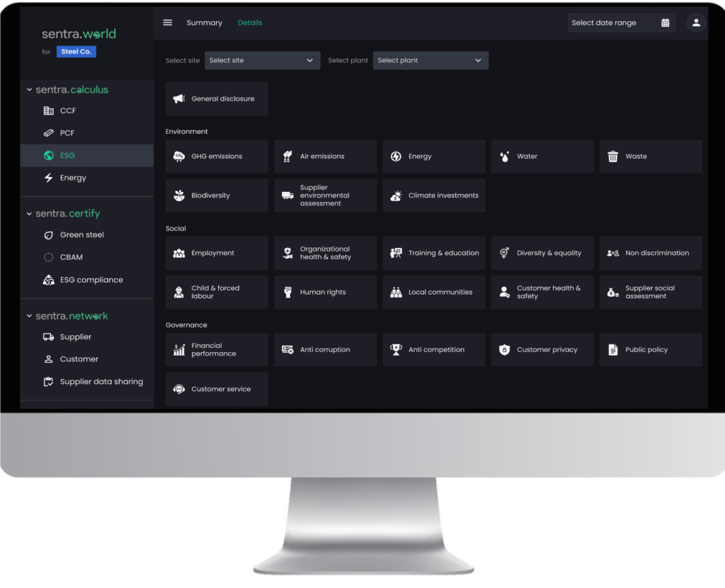 ESG Reporting platform